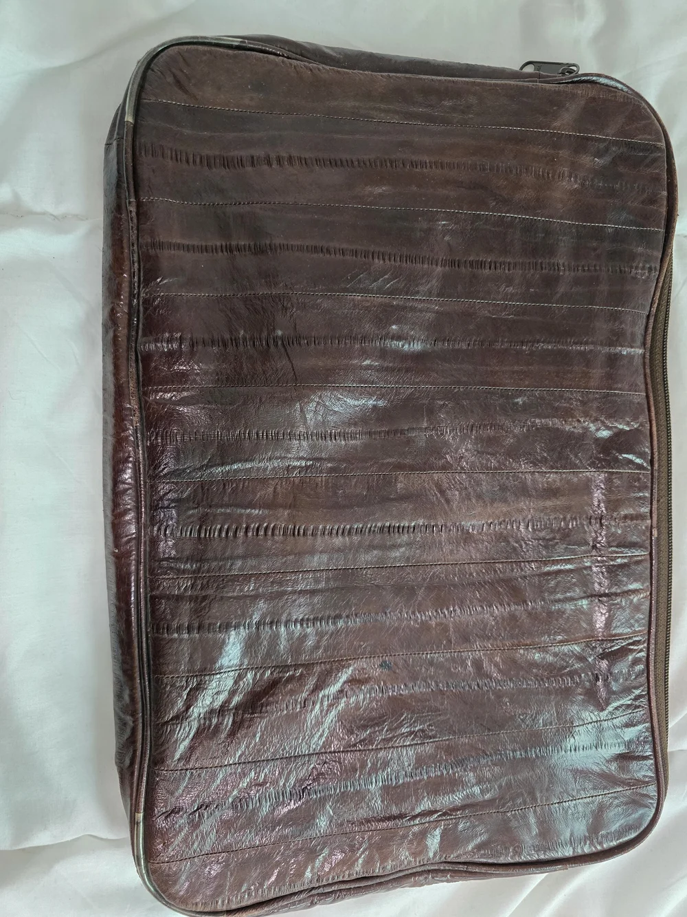 Brown Leather Laptop Sleeve for Men - Slim Protective Case